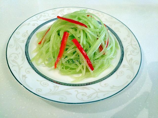 红椒莴笋丝