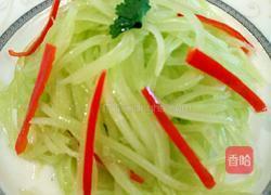 红椒莴笋丝的做法图解2
