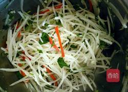 香菜拌白萝卜丝的做法图解10