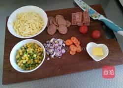 番茄酱版~培根红肠披萨〔9寸〕的做法图解5