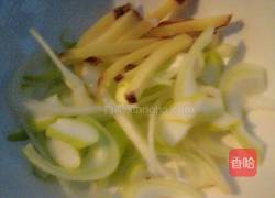 有机菜花炒肉的做法图解4