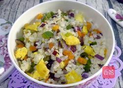 彩蔬炒饭的做法图解11
