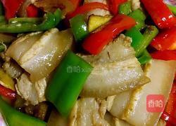 五花肉炒青椒的做法图解5