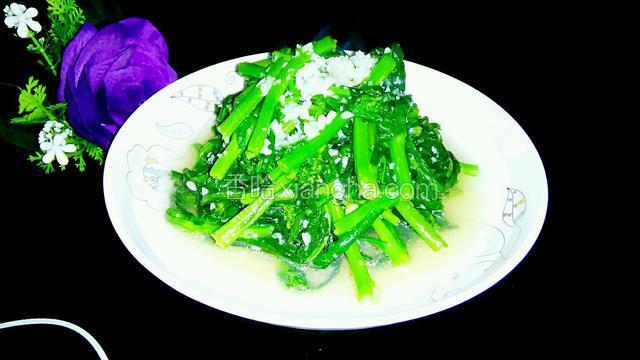蒜蓉炒菜心
