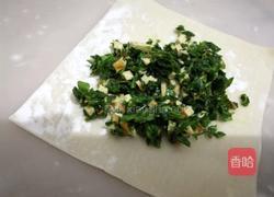 荠菜香干春卷的做法图解4