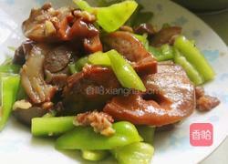 猪头肉炒青椒的做法图解4