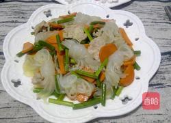 魔芋丝结蒜苔炒肉的做法图解12