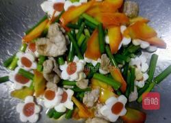 魔芋梅花蒜苔炒肉的做法图解10