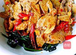 血皮菜炒猪肝的做法图解9