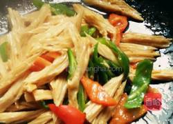 双椒炒腐竹的做法图解10