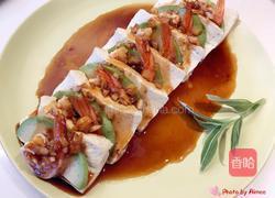 豆腐牛油果虾仁的做法图解4