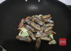 爆炒蛏子的做法图解5