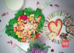 虾仁草莓爱心早餐的做法图解5