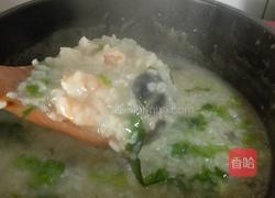 皮蛋虾仁蔬菜粥的做法图解4