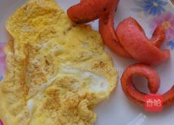 大饼卷鸡蛋肠子的做法图解8