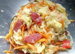 白菜炒腊肠的做法图解6