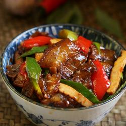 豆豉香干回锅肉