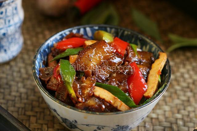 豆豉香干回锅肉