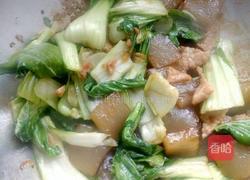 油菜粉坨炒肉的做法图解8