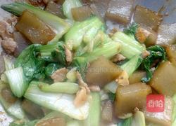 油菜粉坨炒肉的做法图解9