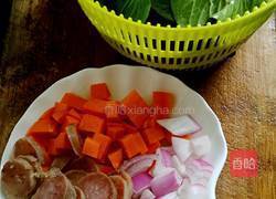 腊肠菜饭的做法图解2