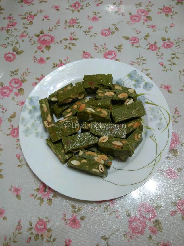 抹茶味坚果牛轧糖