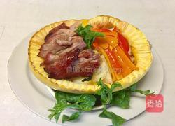 椰香焗南瓜的做法图解3