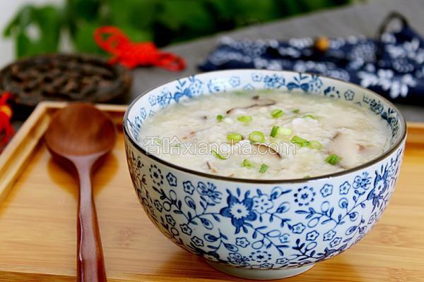 瘦肉粥成品图