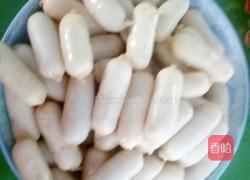 尖椒墨鱼肠的做法图解2