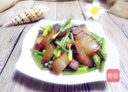 蒜薹炒酱油肉的做法图解6