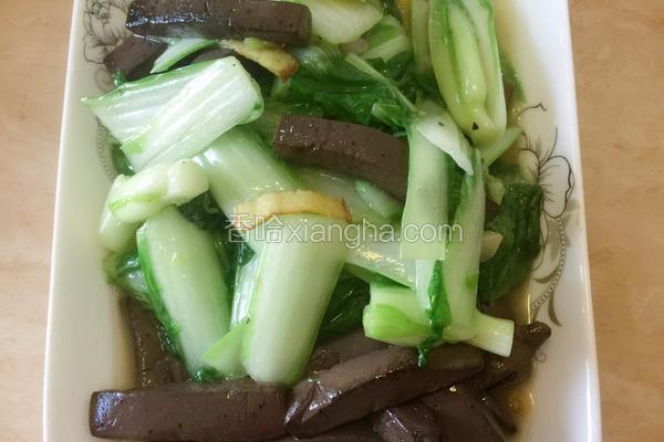 白菜炒鸭血