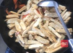 豆干炒韭菜的做法图解3