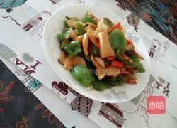 炒鸡腿菇的做法图解4