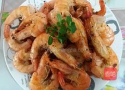 黑胡椒干煎虾的做法图解8