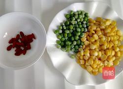 玉米粒炒豌豆的做法图解1