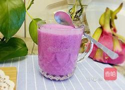 红心火龙果奶昔（豆浆机版）的做法图解6