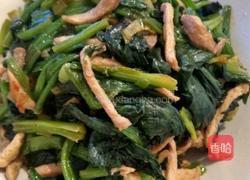 肉丝炒菠菜的做法图解3