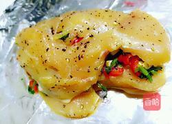 杭椒香菜烤鸡胸的做法图解4