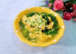 豌豆苗鸡蛋汤