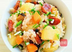 土豆香菇香肠焖饭的做法图解8