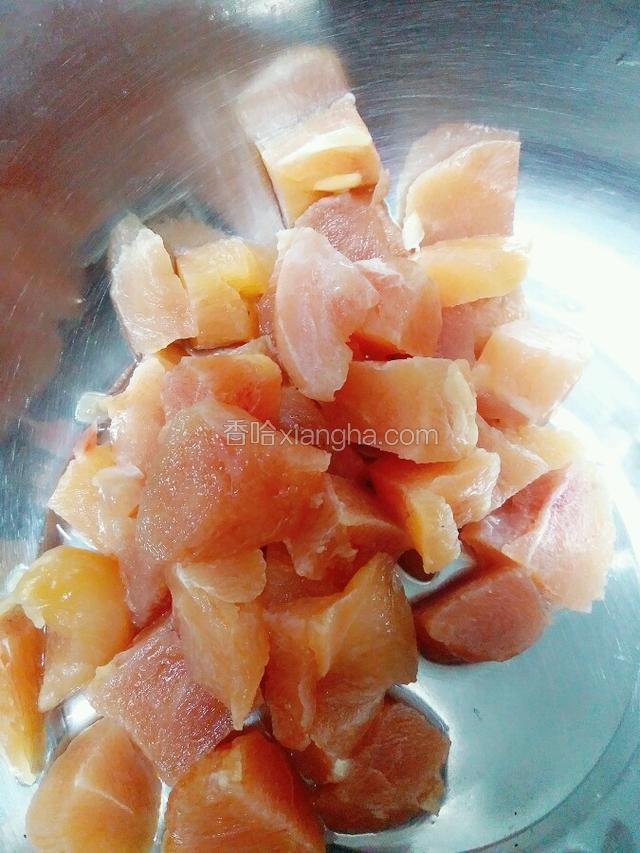 鸡胸肉切丁