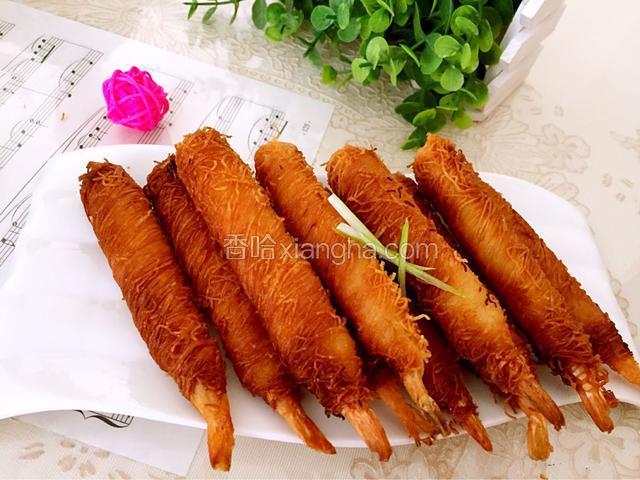 炸千丝万缕虾