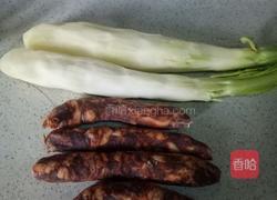 辣肠水煮耙耙（papa)菜的做法图解1