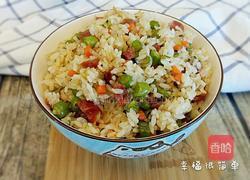 香菇四季豆炒饭的做法图解11