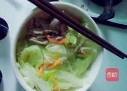 高麗菜豬肉麵的做法图解3