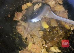 小炒青菜羊肉的做法图解3