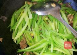 小炒青菜羊肉的做法图解7