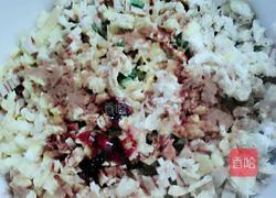 韭菜香干鸡蛋素馅饼的做法图解4