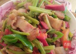 腊肉炒西芹的做法图解6