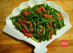 肉炒蒜台的做法图解12